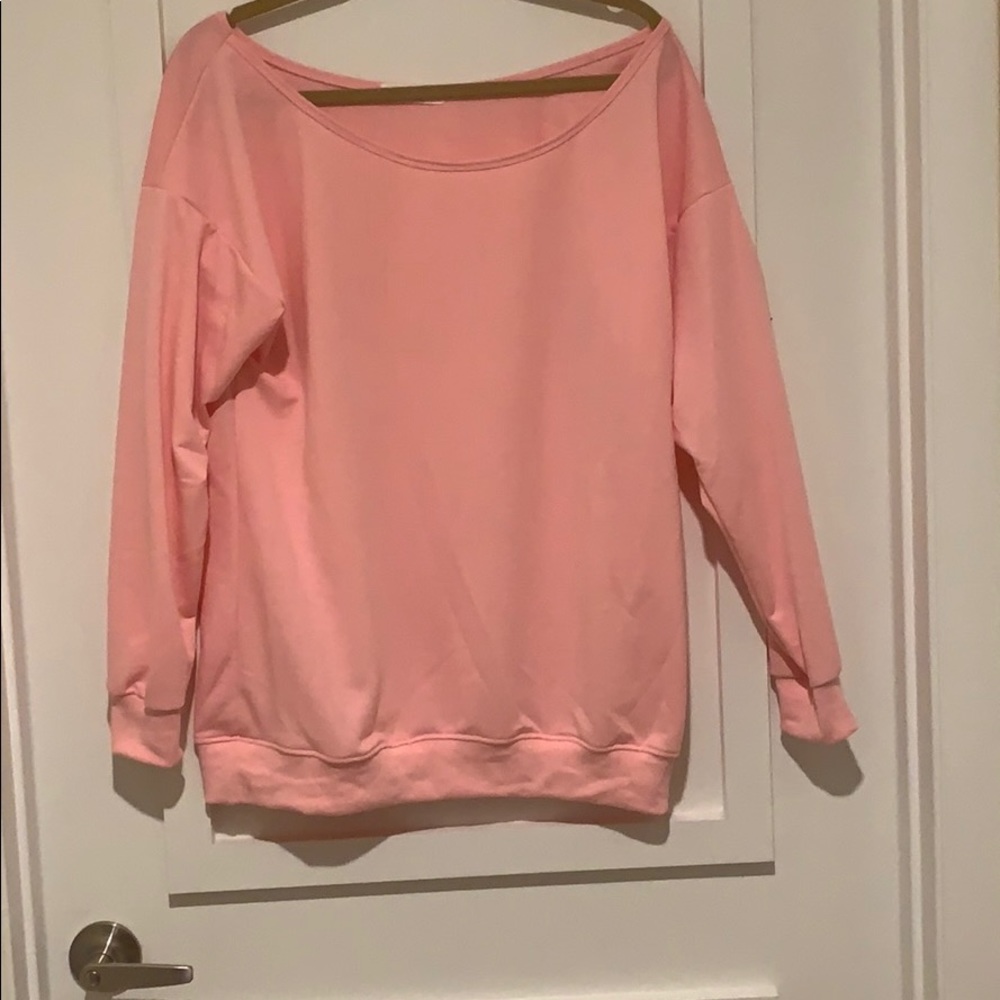 Brand New... Never Worn.. simple Pink Sweatshirt